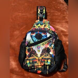 Large Colorful Eye Sling Bag ✨NWOT✨